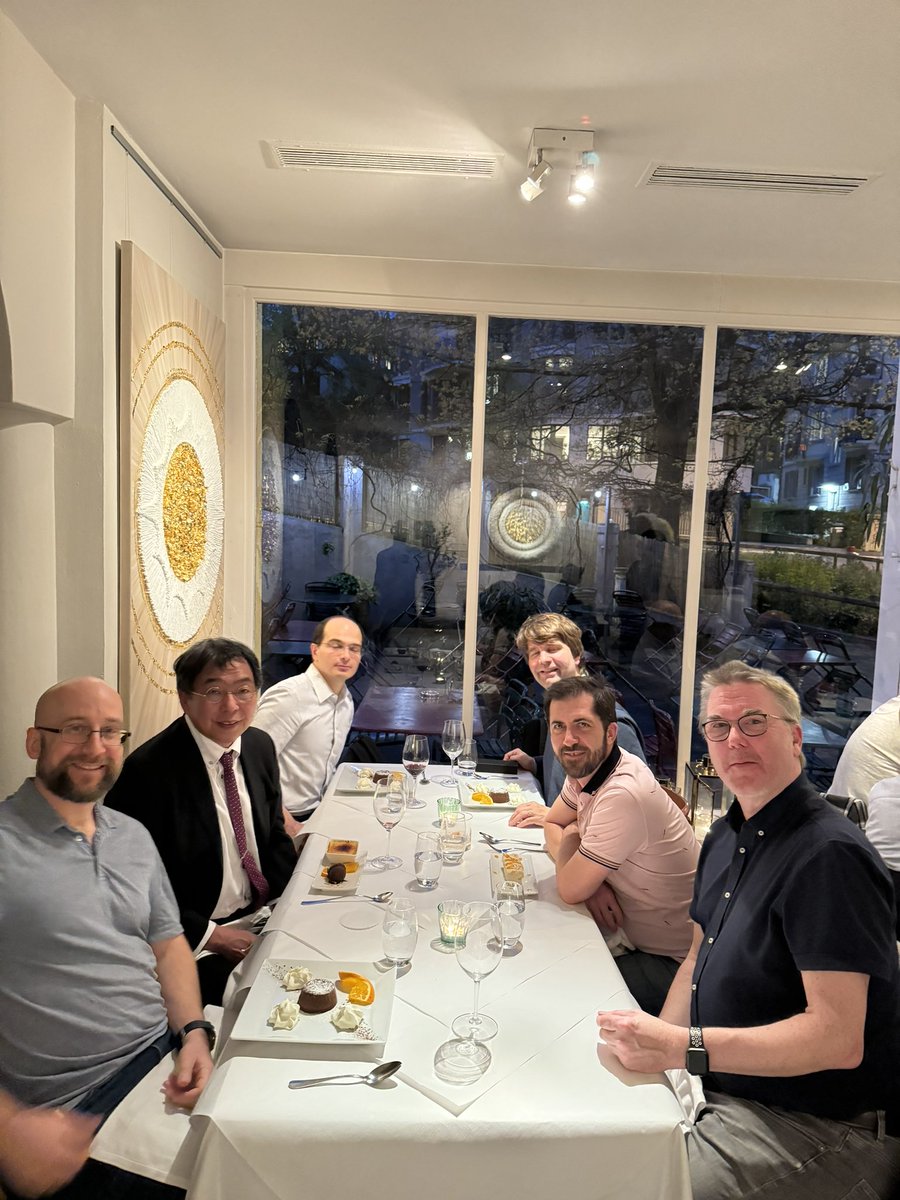 Dinner with Kazuaki Ishihara @PIodide @NU__Research after his lecture @UZH_Chemistry @TilleyLab @CoricLab @felzed @michal_juricek @JuricekLab @SwissChemistry @SCNATChemistry @HelvChimActa