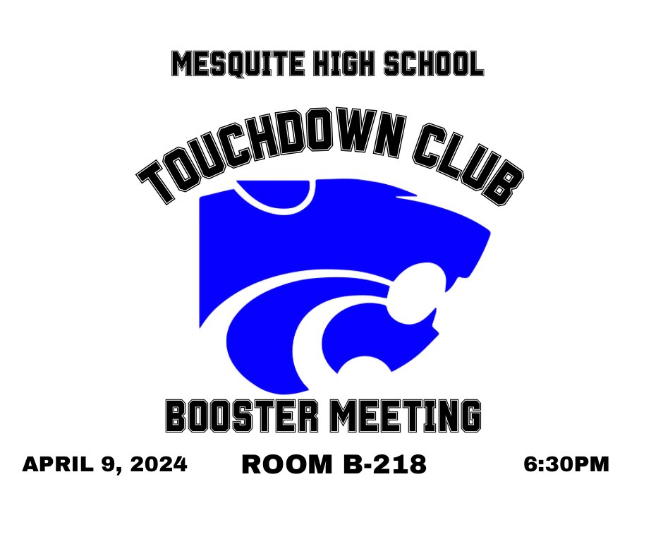 Apologize for the late notice booster meeting tonight at 630! Tomorrow night MANDATORY PLAYER AND PARENT meeting in the cafeteria 630.