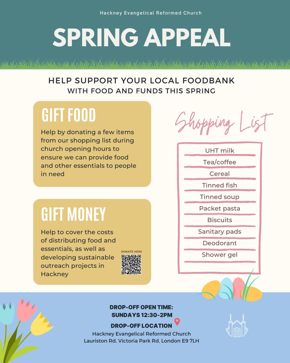 Any donations to the foodbank are greatly appreciated! 

Get in touch: mercyhackneyerc@gmail.com

For monetary donations, please give here:

pay.sumup.com/b2c/QTG37H5Q?u…