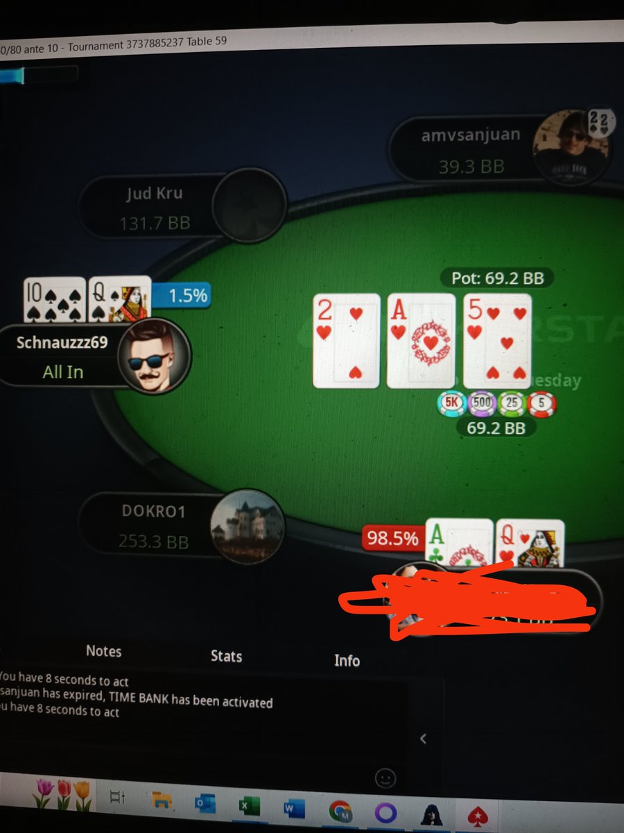 wromic2's tweet image. PokerStars at its finest
1,5% na zwycięstwo to pewniak 
#poker #pokerisfun