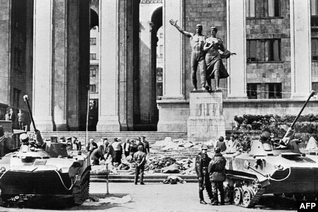 35 years ago today, Soviet army violently crushed peaceful demonstration in Tbilisi. April 9 marked the beginning of protest wave against the Soviet Union and Georgian struggle for independence. Soviets killed 21 demonstrators, injured many and used prohibited military gas.