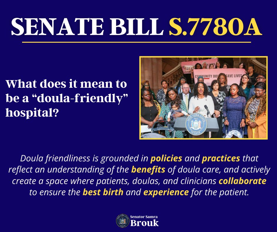 I'm still advocating for my bill to designate “Doula Friendly Spaces” to be funded in the budget to help ensure that doulas are welcome & respected on labor & delivery teams. When we support doulas, we are improving health outcomes for those who utilize their care.