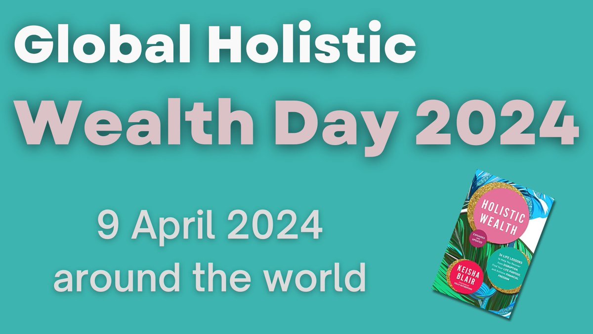 'There have been some poignant moments on my journey to building a global movement for holistic wealth – a journey that has already impacted the lives of over 50 million people.' @keishaoblair 
booksbywomen.org/on-starting-a-… 
#globalholisticwealthday #globalholisticwealthweek