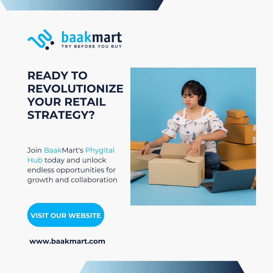 Take your retail strategy to the next level with BaakMart's Phygital Hub. Dive into a world of growth and innovative collaboration. Visit us at baakmart.com. #RetailRevolution #BaakMartPhygital