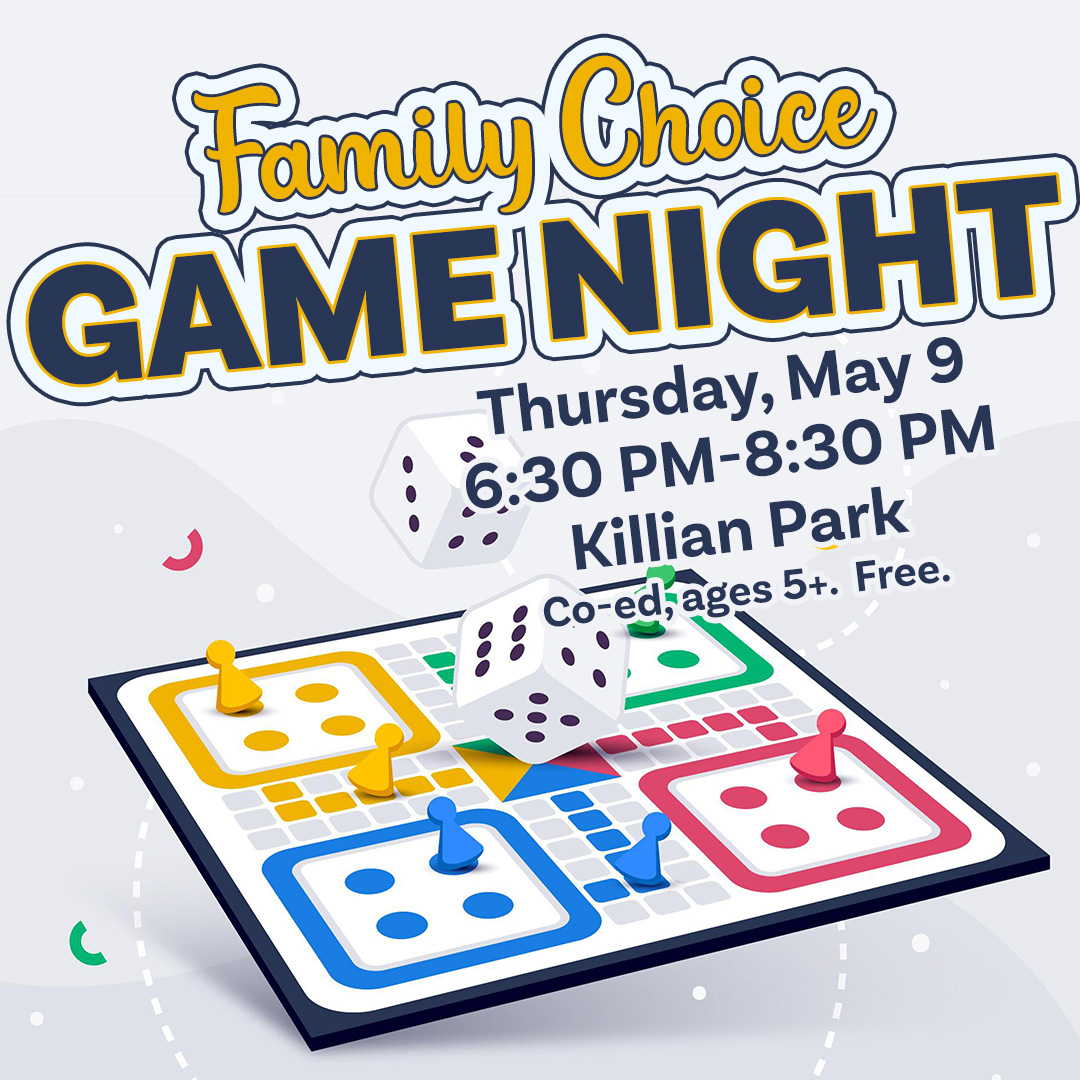 Killian Park is hosting a Family Choice Game Night on May 9th from 6:30 p.m. to 8:30 p.m. This fun event will be a great opportunity for local community families to connect over their favorite board games. For more info, call the park at (803) 754-7980. #fun #colasc #sodacitysc