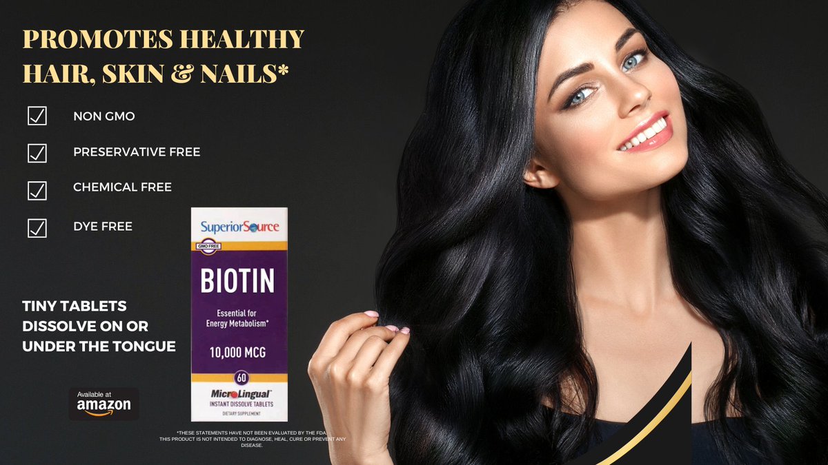 We all want healthy hair, skin and nails and our tiny Biotin tablets can help* The body can't store biotin, so a daily dose can help maintain proper levels in the body* #Biotin #Vitamins #Supplements #HairHealth #HealthySkin #Nails ow.ly/9ic330sBoaC