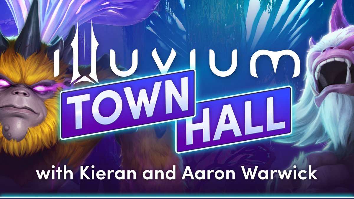 📣 Rangers, it's Town Hall time! Join Kieran and Aaron Warwick, our Co-Founders, for a deep dive into everything you need to know before the open beta. 

🌟 Prepare your questions, and make this a Town Hall to remember! Details Below! 👇

#Illuvium #TownHall #OpenBeta