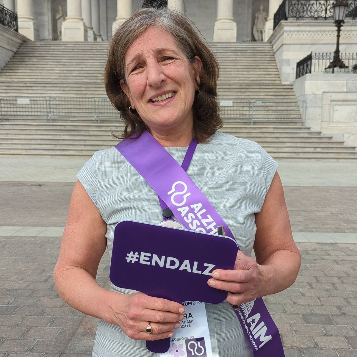 'I'm advocating for my husband who passed away six years ago from Alzheimer's and for all those in Cordova, our tiny rural community, that is disportionately impacted by dementia. Let's #ENDALZ by the next eclipse!' Join Debra of Alaska in raising your voice for your community…