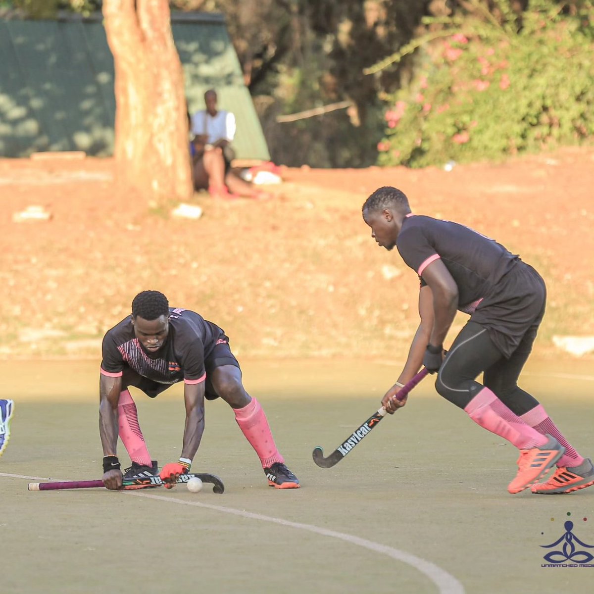 Drag flick King @BatusaColline and stopper @maxwell_Traf14 enjoy the @kasvicar moments.These two have remained a night mare to most clubs in Lugogo