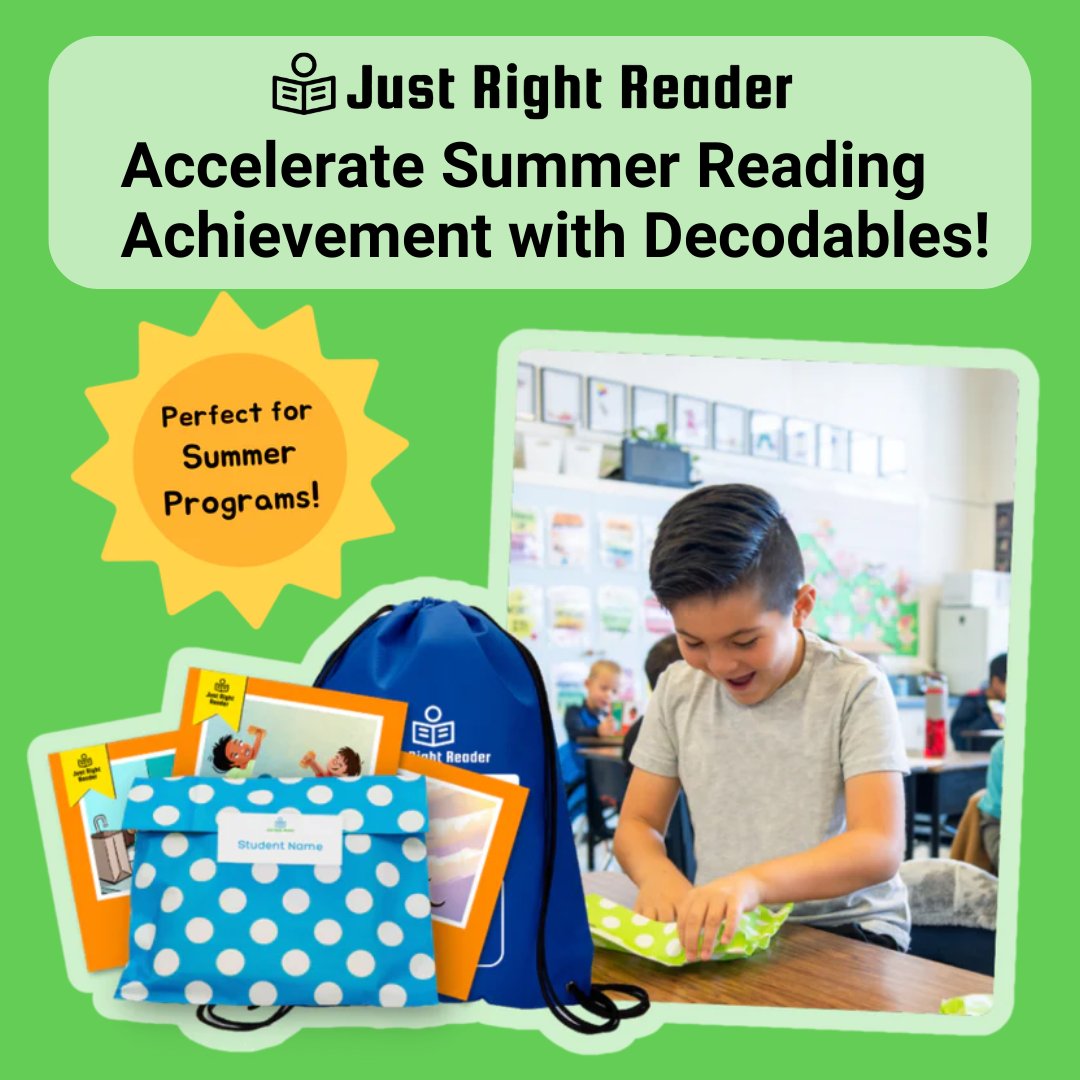 🔅Summer is a time to keep kids reading and accelerate achievement! FADSS partner @JustRightReader's Take-Home Decodable Packs in English & Spanish give every student powerful phonics practice in summer school programs and at home. ➡️bit.ly/4023WUu