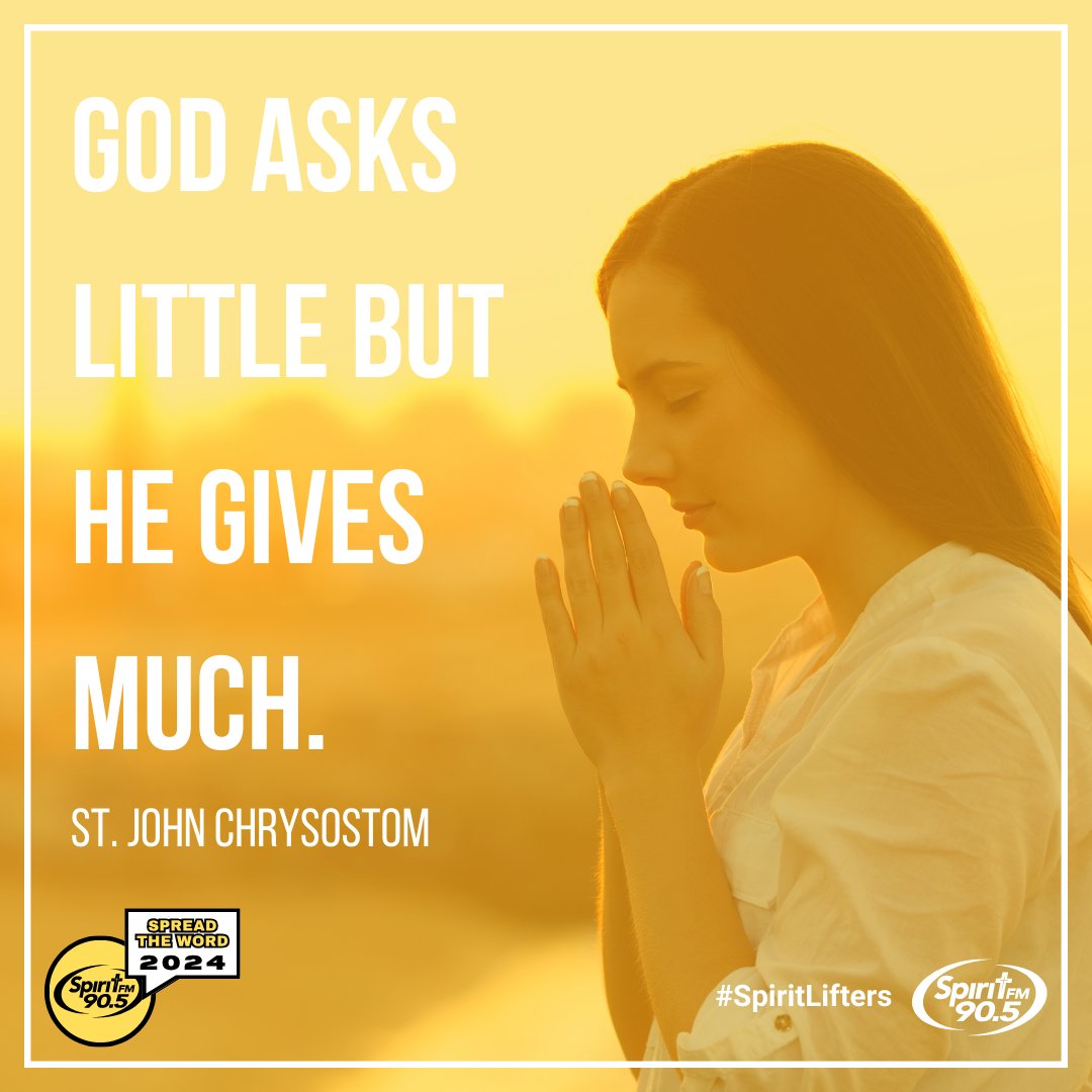 What will you give to God today? 😇
.
.
.
#livewithspirit #spiritlifters #spiritlifter #spiritfmthoughtfortheday #spreadtheword2024 #stw2024 #spreadtheword #stw