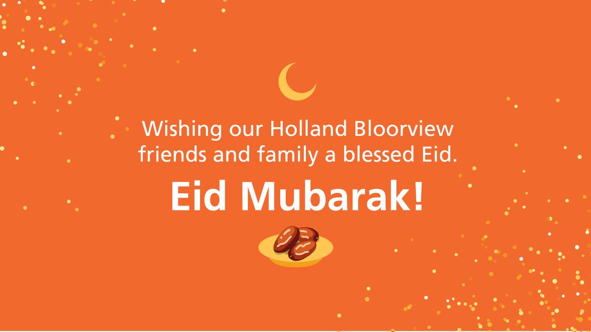 Eid Mubarak from all of us at Holland Bloorview!