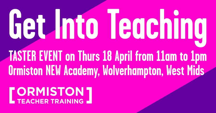 Calling prospective #teachers across the #WestMidlands, who’s coming to our event next week?  

Our taster sessions are a chance to delve into the world of teaching & allow you to experience a school setting.   

Don’t miss out & apply today➡️bit.ly/OTTevents #traintoteach