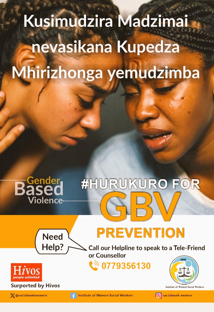 We are excited to commit our services towards the prevention and care for Gender based violence .With our team of seasoned Social workers and development practitioners, we want to make the world a better place. #HURUKUROforGBVprevention.@vanyaradzayi @hivosrosa @WCOZIMBABWE