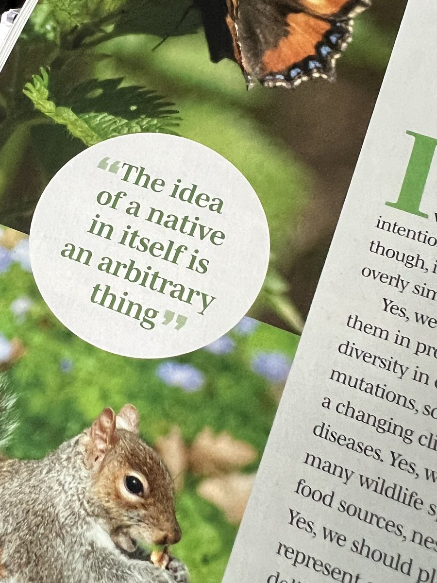 My thoughts on the needs/wants of the use of native #plants in #gardens & #plantingschemes in @ProLandscaperUK Well-intentioned, but often ill thought through and doesn’t plan for the future. Controversial, but an important topic to discuss as we plan for a changing #climate.