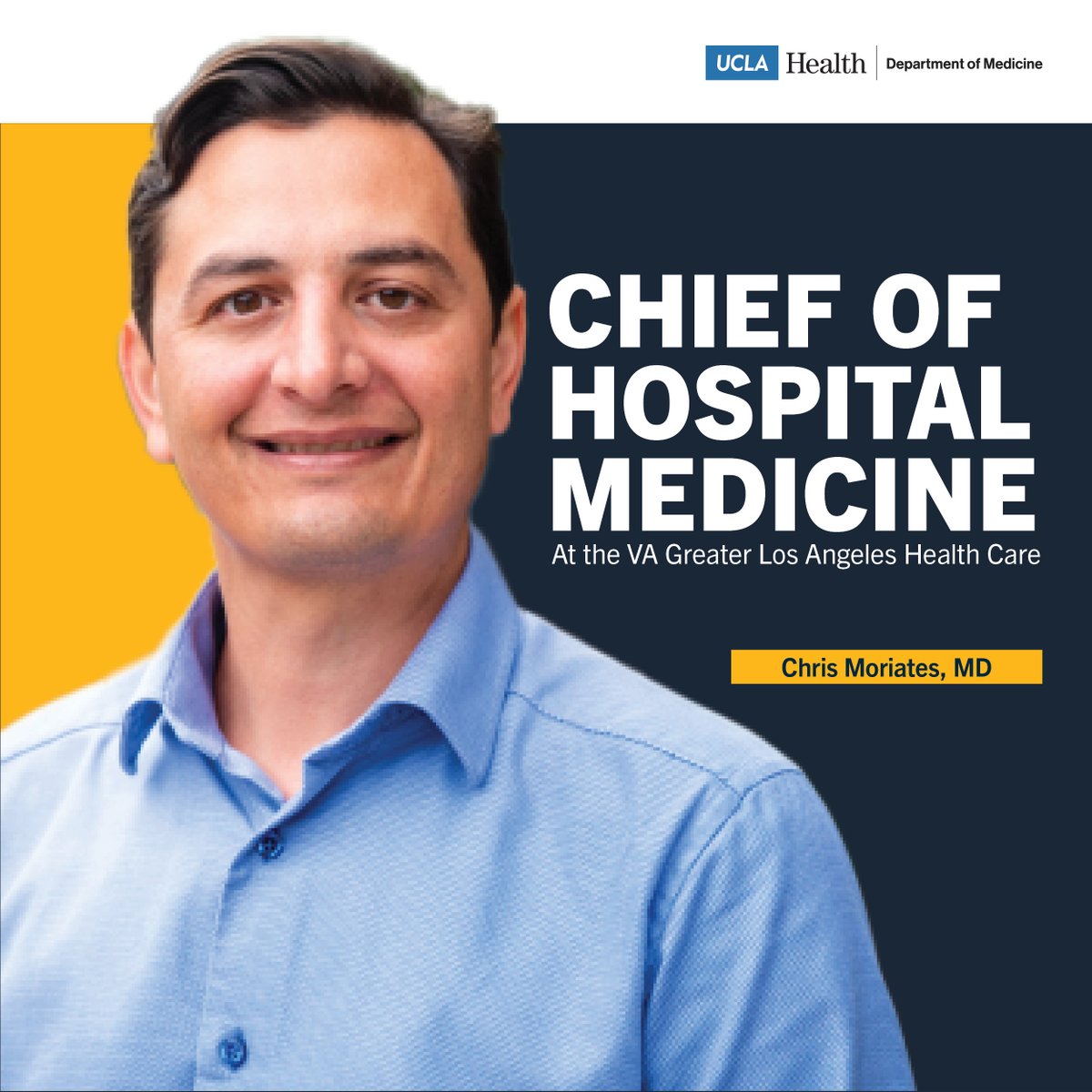 Join us as we chat with Dr. Chris Moriates who discusses his unique path from music journalism to chief of hospital medicine at @LosAngelesVA, as well as his vision for transforming medicine. Read at: bit.ly/43QrhdG