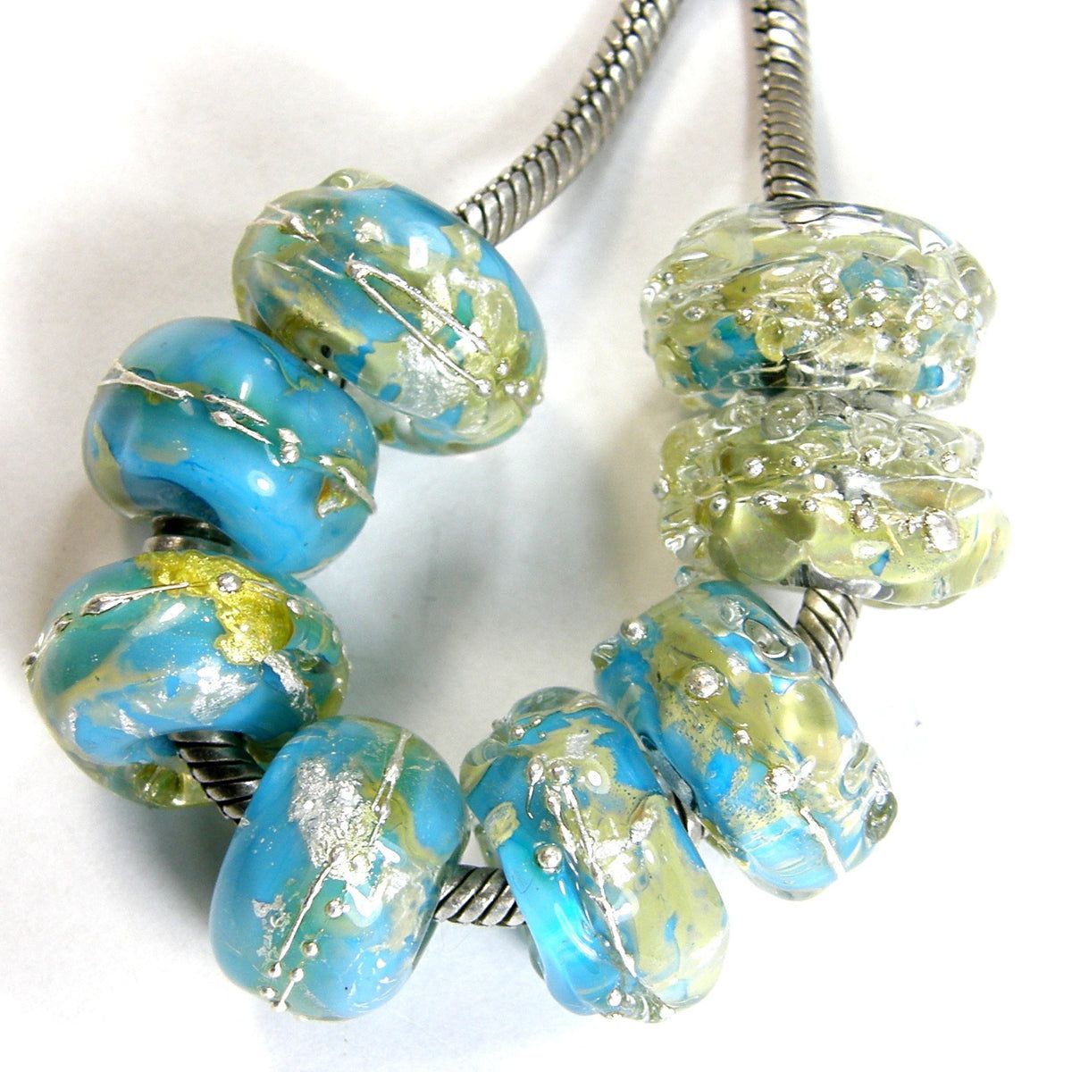#Handmade #LargeHole #Lampwork #Beads, Glass Charms Nuggets #Turqouise Ice Silver covergirlbeads.com/products/handm… #cctag   #LargeHoleBeads #LampworkBeads #SliderBeads #EuroStyleBeads #BigHoleBeads #LampworkJewelry #EuropeanCharms #BHB #LHB #BraceletBeads #AddABead   @Covergirlbeads