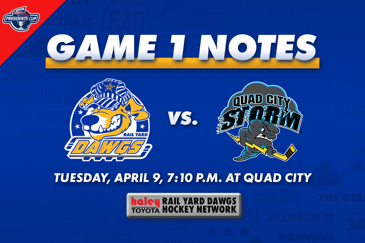 THE WAIT IS OVER... IT'S PLAYOFF TIME! 😤 Check out the game notes and broadcast information for Game One of our opening round series against the @QuadCityStorm down below! Read: railyarddawgs.com/game-one-dawgs…