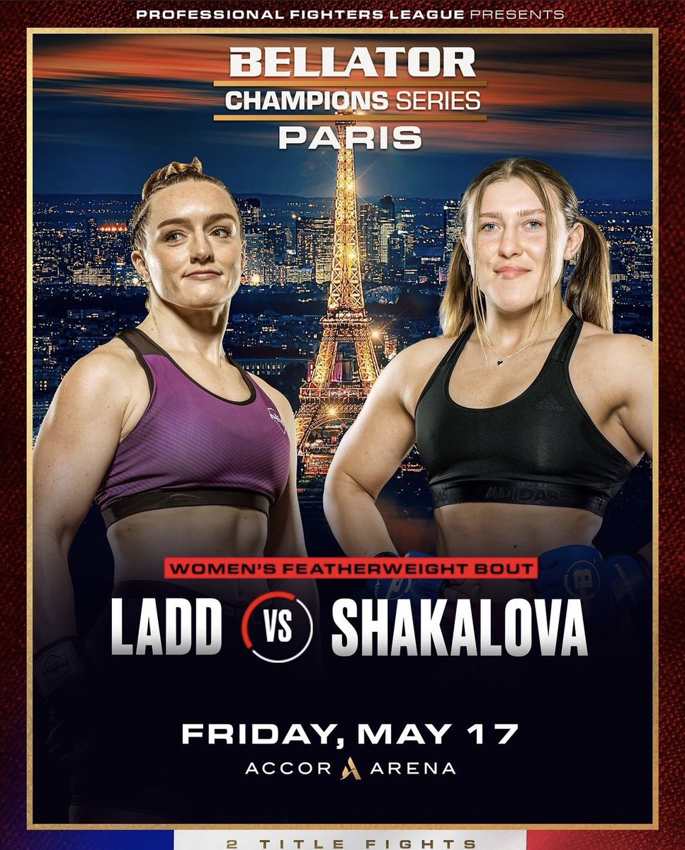 To my mma folks. Who y’all got?
Aspen Ladd vs Kateryna Shakalova
#pfl #bellator #mma #ufc