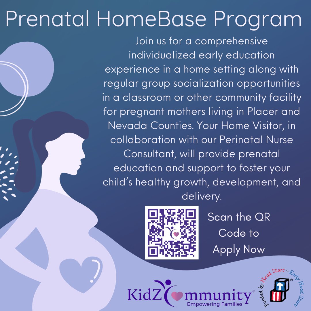 NOW ENROLLING 💜 #KidZCommunity #HeadStart / #EarlyHeadStart provides free early learning programs for pregnant mothers and children birth to 5 years old living in #PlacerCounty and #NevadaCounty. Program options include centerbase, homebase, and family childcare.

#GetAHeadStart