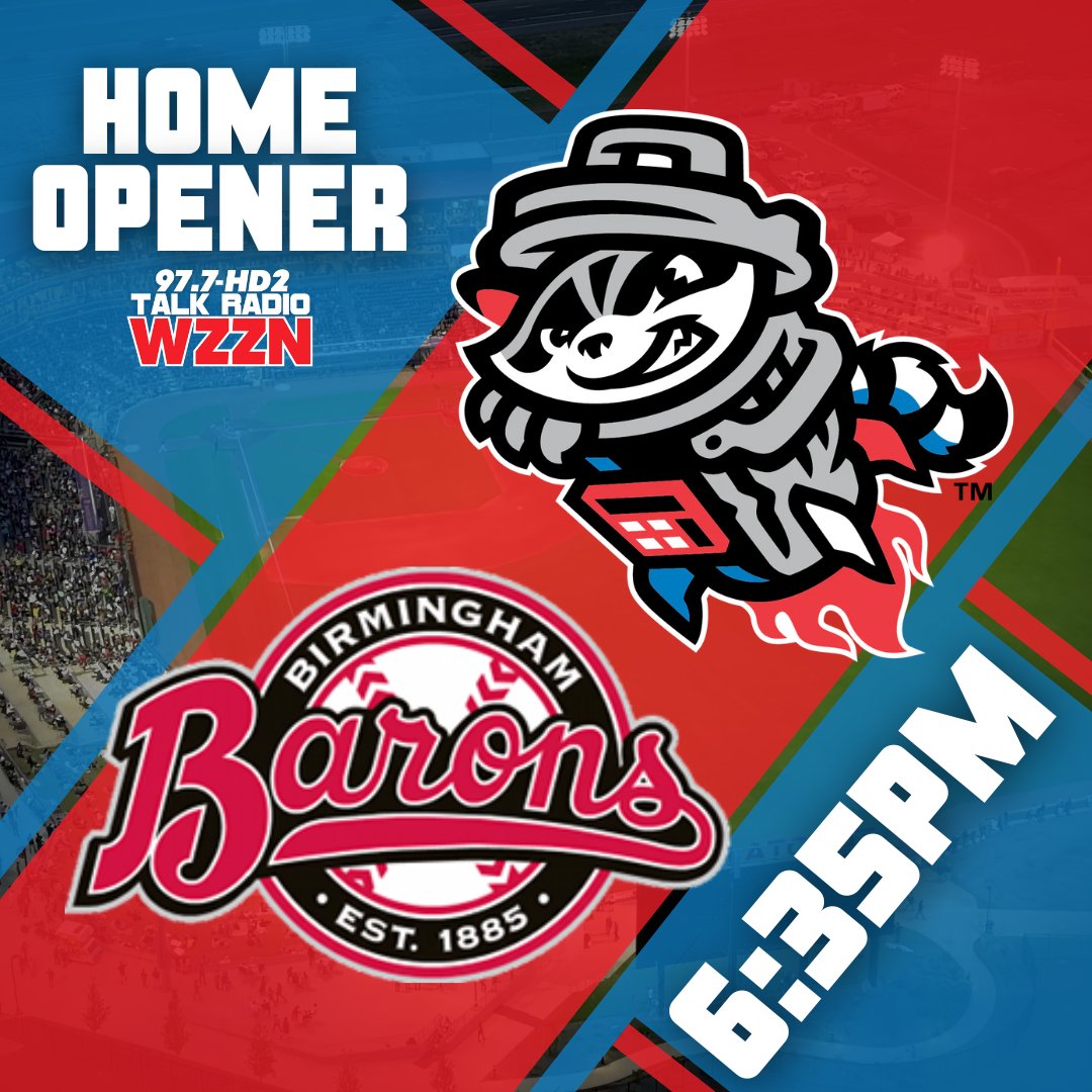 Catch the @trashpandas home opener against the @BhamBarons today on Talk Radio WZZN! ⚾

Follow the Trash Pandas to stay updated on rain delays and other news coming out of Toyota Field.
📻: ic2.mainstreamnetwork.com/wzzn-talkradio