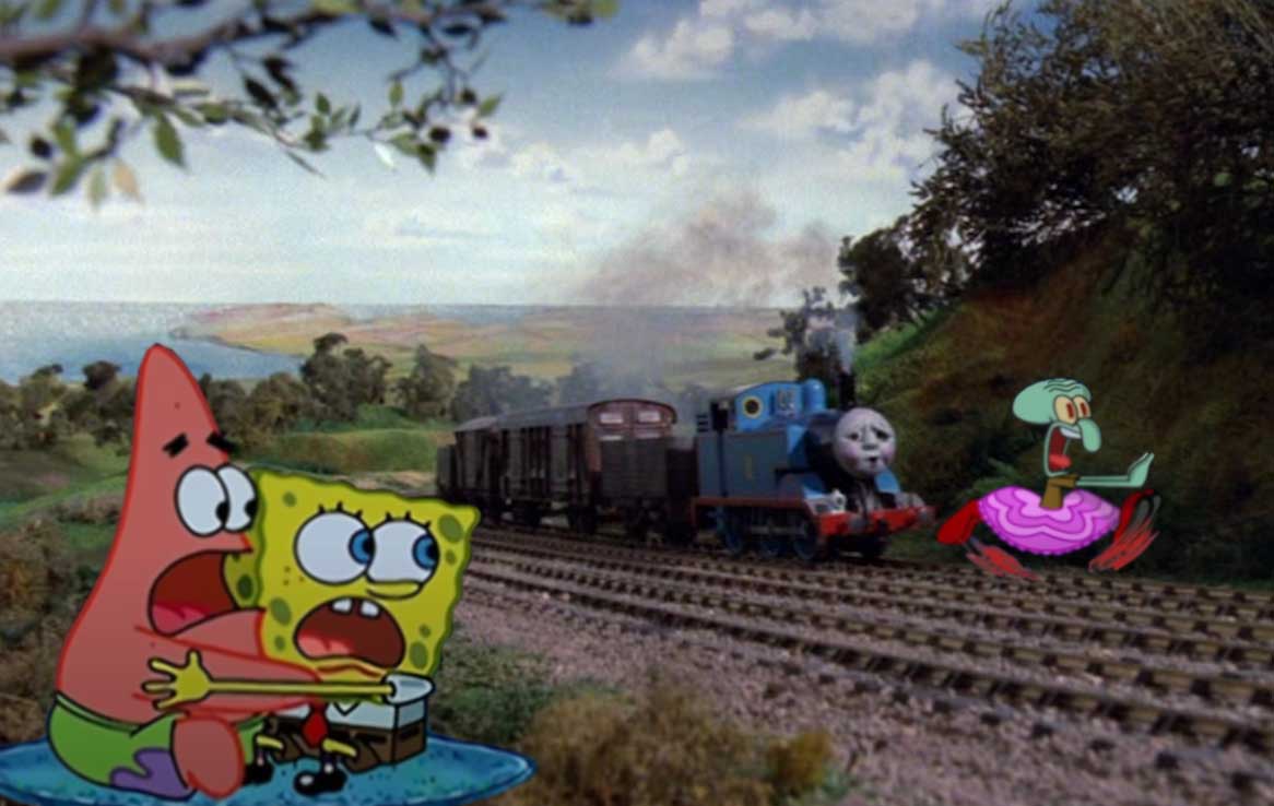 'Look out for the train!'