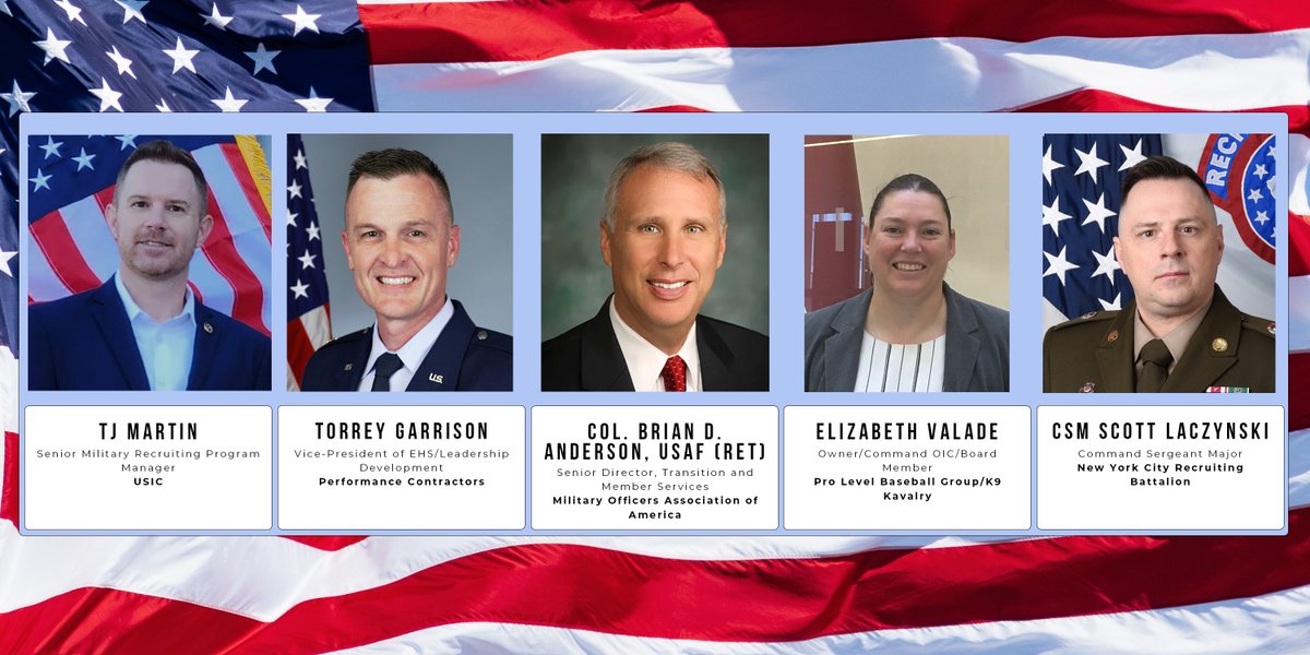 Our panel 'Leveraging Military Leaders: How Veterans on Your Board and in Your C-Suite Can Improve Corporate Governance' will bring together some incredible speakers including @USICLLC, @PCIcontracting, @MilitaryOfficer, @Pro Level Baseball Group, and @USArmy #employingUSVets