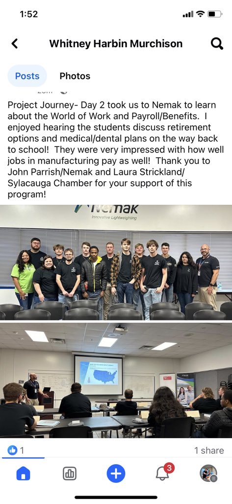 Thank you @Nemak_Global for investing in the education of our seniors and allowing them to explore career opportunities available to them in Region 2. @TCBOE_FHS @BBCMHS @CburgHigh @TCBOE @EastALWorks @GovernorKayIvey @jimmyhull_CTE