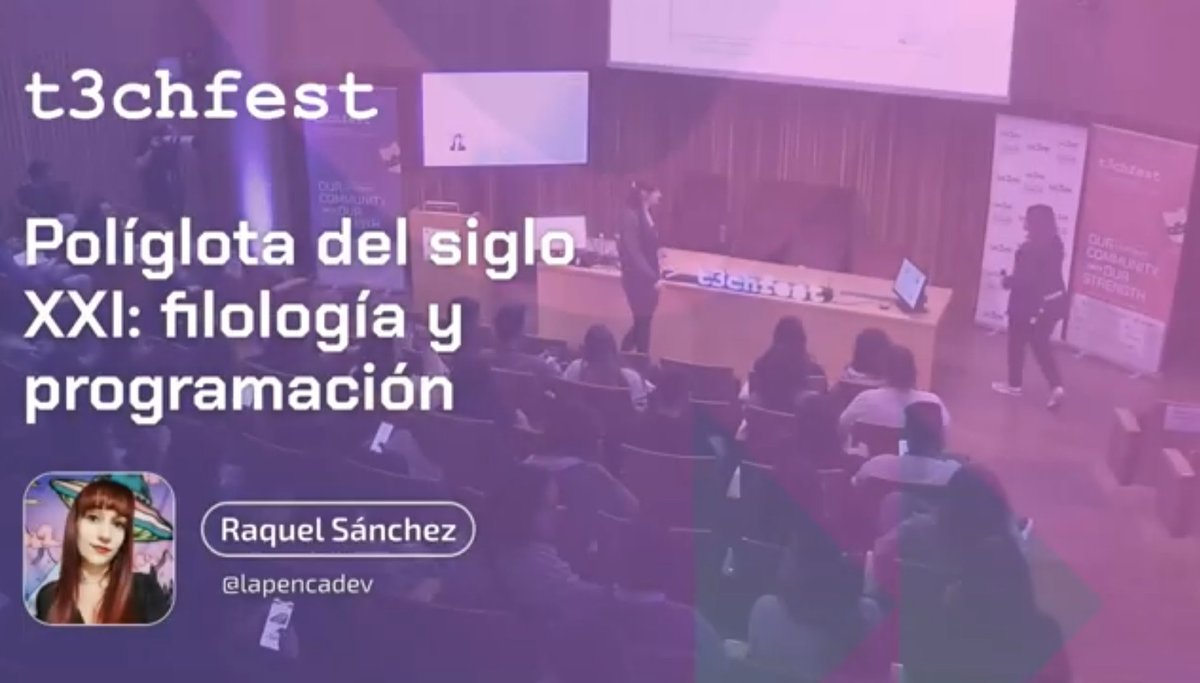 lapencadev's tweet image. El mes pasado viví una experiencia chulísima dando mi primera charla en @T3chFest 🩷 ya está disponible aquí ➡️ youtu.be/svDcFqw7h0c?si…