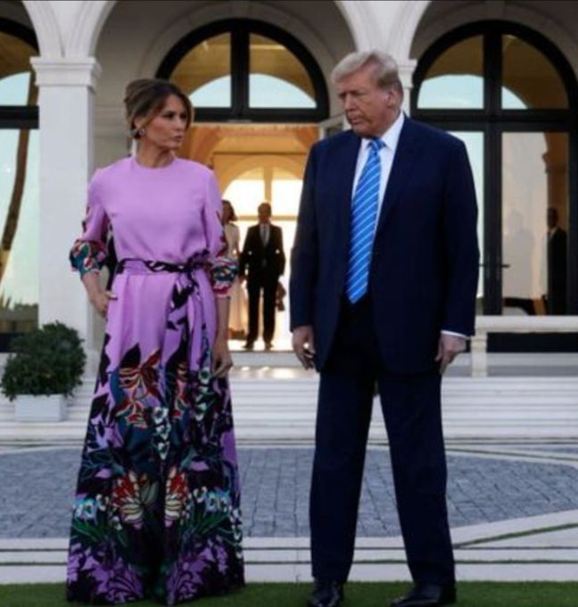 Melania is still social distancing