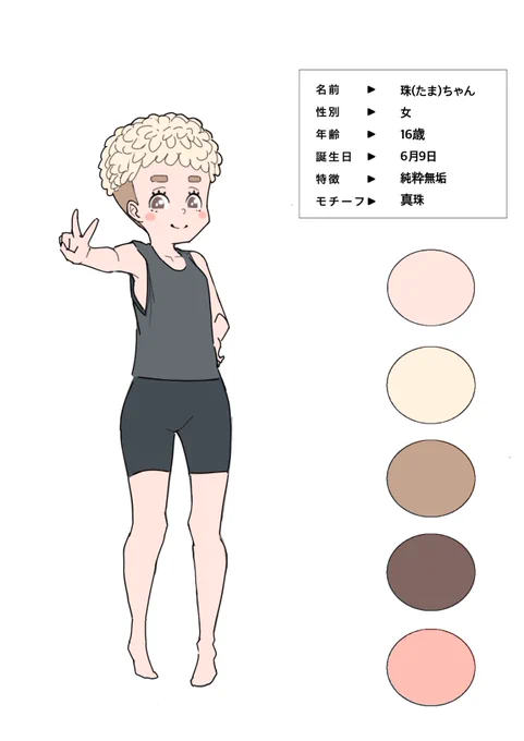 おはー( ˙꒳​˙  )ノ
知人から預かっているミーアキャットさんが気になって眠れないおなべやんです〜( ꒪Д꒪)ネムイ…
何も思いつかないので新キャラ追加します〜
翠ちゃんのお友達の珠ちゃんです✌('>ω<`)
いつも通り、流れで設定付け足して行きます〜
のっかり役みたいな立ち位置かな…🤔 