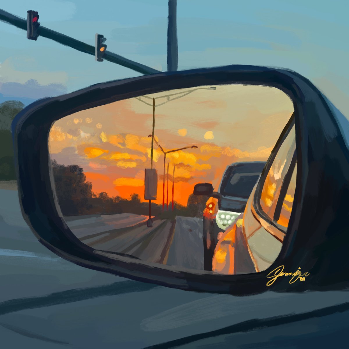 Heard it’s #PortfolioDay?! I draw these with my mouth (: