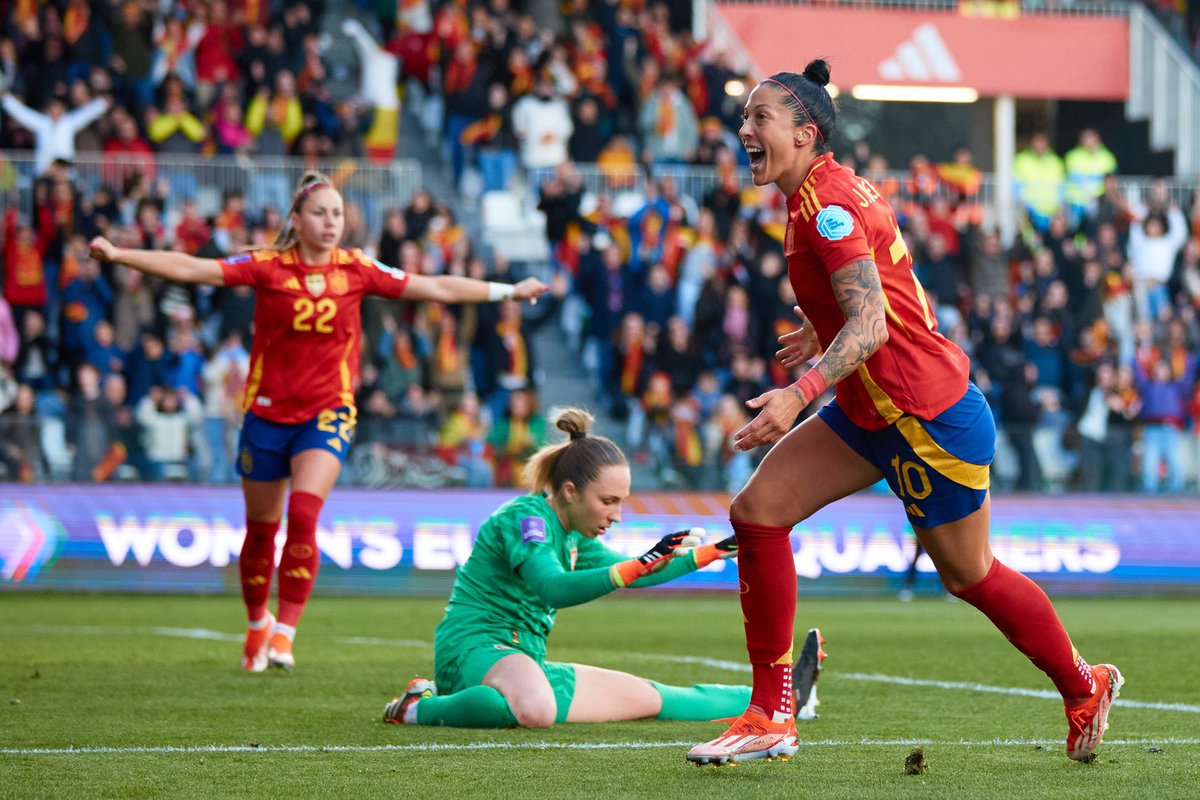 💪🏼 Los partidos también se ganan así: Con guión inesperado y remontando. España no ha jugado su mejor partido hoy y hay cosas que corregir y el planteamiento inicial no ha funcionado pero Montse ha sabido corregir a tiempo. 👏🏼 Burgos INCREÍBLE ✅ 2/2 de camino a la Eurocopa.