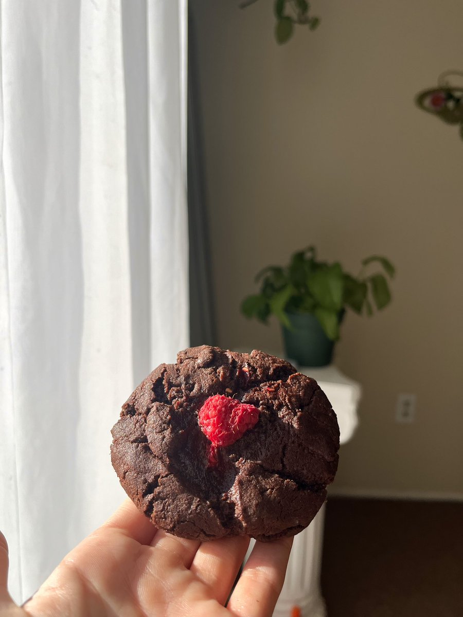 Celestialpapaya's tweet image. raspberry chocolate cacao cookies on my website now 

🌷handmade from scratch 
🌷soft and chewy cookies
🌷sweet but not too sweet, very rich cacao flavour 
🌷made to order so everything is fresh