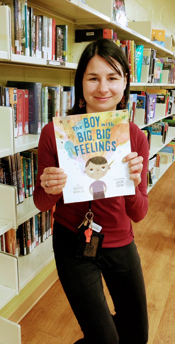 Today we read 'The boy with Big Big Feelings' by Britney Winn Lee and Jacob Souva with the K-3s! We learned that we all have big feelings and that there is no shame in hiding them! #LearningCommons #kidlit #Belong