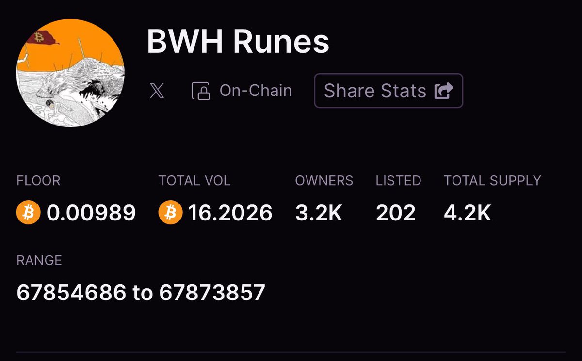 RUNE CALL 🚨👀 I bought 3 @BearwhaleOrds 🫡 It was a mysterious airdrop sent to all OMB holders ! Also airdropped to some node monkes and puppets holders. I loved his art and thought. I think it will be valued. Only 10 days left until the halving, we need to fill our bags 💼…