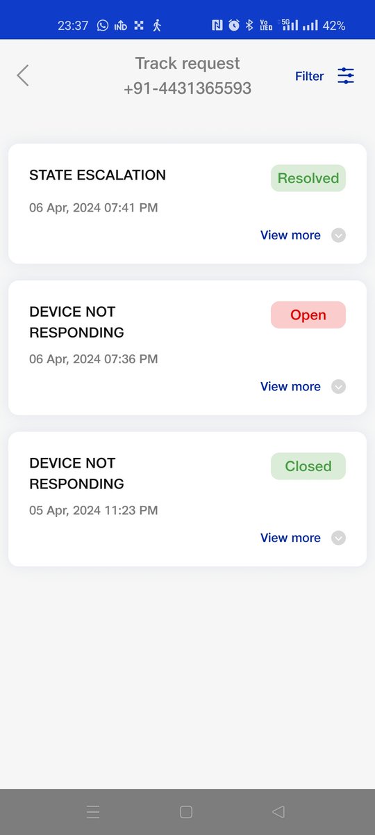 raj21esh's tweet photo. @JioFiberChennai @JIOAIRFIBERIN @JioCare @reliancegroup @MukeshAmbaniOf 
Wow, huge thanks to JioAirFiber for completely ignoring me despite my persistent follow-ups. Absolutely no regrets ditching them before even hitting the 10-day mark of connection.
#Airtel #hathway #tataplay https://t.co/k2kk2Dux1h