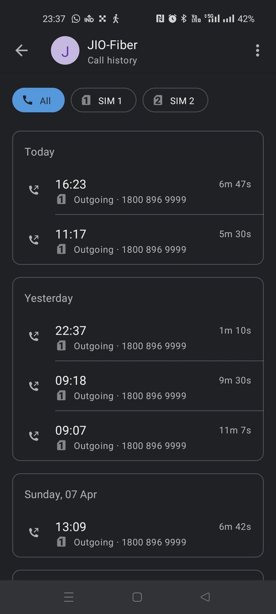 raj21esh's tweet photo. @JioFiberChennai @JIOAIRFIBERIN @JioCare @reliancegroup @MukeshAmbaniOf 
Wow, huge thanks to JioAirFiber for completely ignoring me despite my persistent follow-ups. Absolutely no regrets ditching them before even hitting the 10-day mark of connection.
#Airtel #hathway #tataplay https://t.co/k2kk2Dux1h