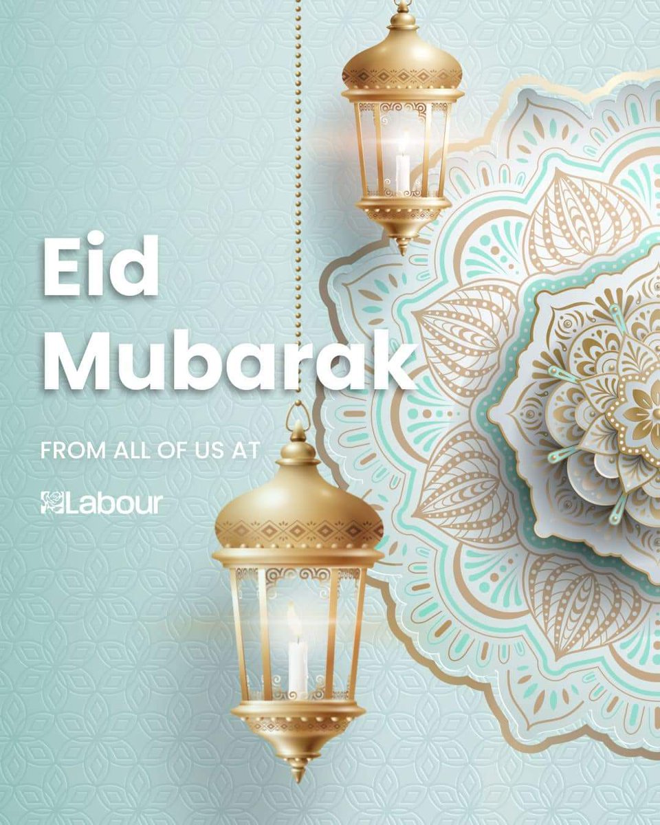Eid Mubarak to my Muslim constituents and to Muslims all around the world. I hope you have a lovely and peaceful time with family and friends.