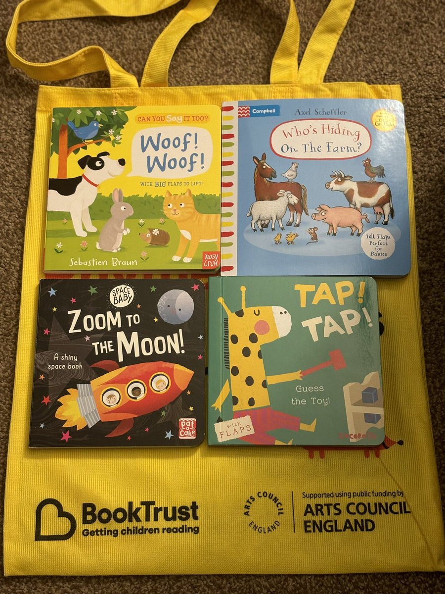 We love our books from @Booktrust that we picked up from the library today. Our little girl loves story time! 📚🪱🩷