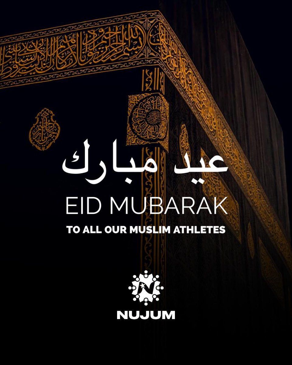 Eid Mubarak to all our Muslim athletes.🌙🙂 We pray that Allah accepts our good deeds and forgives our sins and blesses us with many, many more Ramadans in our lifetime. Ameen. #EidMubarak