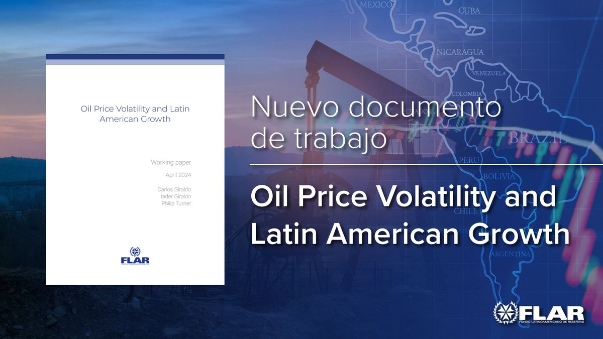 #WorkingPaper Volatilidad en el precio del petróleo y el crecimiento de América Latina. EL objetivo de este documento de trabajo, fue analizar la relación entre la volatilidad de los precios del petróleo y el crecimiento económico, teniendo en cuenta las características únicas de…