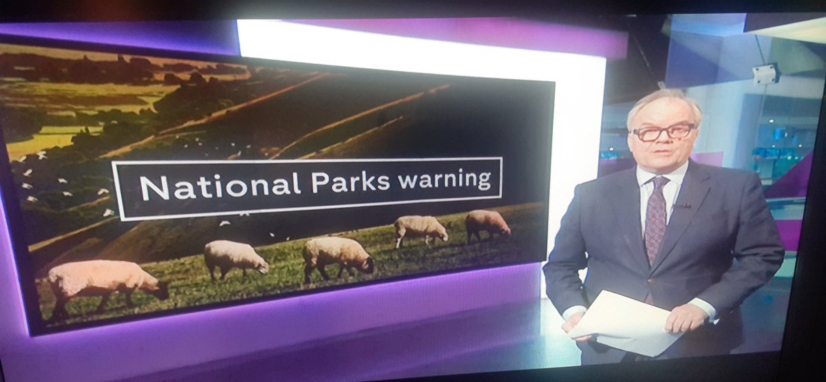 Great coverage tonight on @Channel4News @alextomo of the new @Campaign4Parks report on the state of nature in #NationalParks in England Wales - out tomorrow. With just 6% of #NationalParks well managed for nature there's a long way to go to reach #30by30!