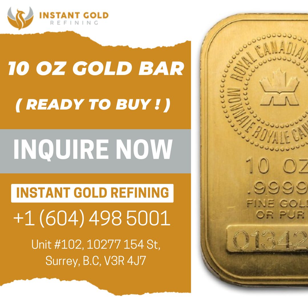 Are you Ready To Buy 10 oz Gold Bars - Royal Canadian Mint
Contact us today to get started! We carry many denominations in both bullion coins and bullion bars. Everything to match your investing needs.

#golddealer #goldbuyer #goldbuyers #rcm #silverinvesting #silverdealer