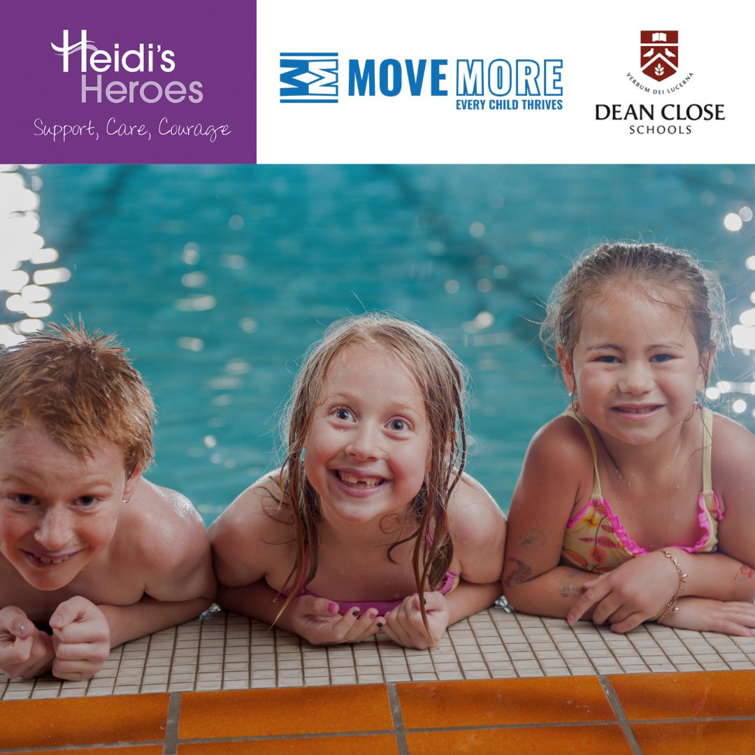 Week 1 of #SwimCheltenham This intervention is targeted at year 5 & 6 children in #Cheltenham & #Tewkesbury to build their safety and confidence in water. Big thanks to Heidi's Heroes for funding this programme & Dean Close school for offering us their swimming pool this week!🤽