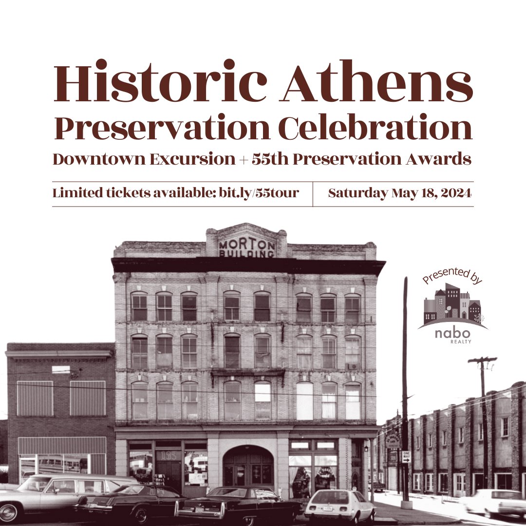 FOR IMMEDIATE RELEASE: Historic Athens Announces Spring Preservation Celebration & 55th Preservation Awards 🔗 Full press release: mailchi.mp/historicathens… #athensga #historicathens #preservation
