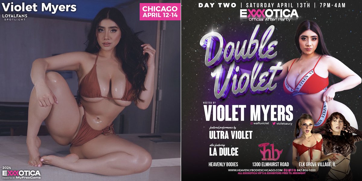 Violet Myers Returns to EXXXOTICA to Sign at LoyalFans/Spotlight Booth & Host After Party emmnetwork.com/violet-myers-r… @mydaddyspalace,@TheDonJuanXXX,@financephotg,@therubpr,@violetsaucy,