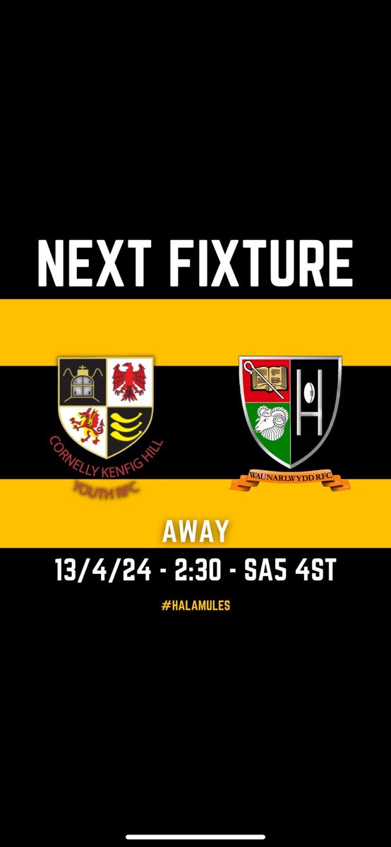 Away day this week as we travel to
<a href="/waunarlwyddrfc/">Waunarlwydd RFC</a> youth #halamules <a href="/Geth_prop/">Gethin Robinson</a> <a href="/AllWalesSport/">All Wales Sport</a>