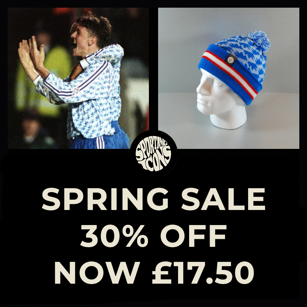 🔥 Our Sale Ends Soon 🔥 30% Off - Now Only £17.50 🔥 Only 8 Left The Sharpe Bobble Hat is dedicated to #ManchesterUnited winger, Lee Share and inspired by the iconic 90/92 #ManUtd away shirt sportingicons.co.uk/products/sharp… #UTFR #GGMU