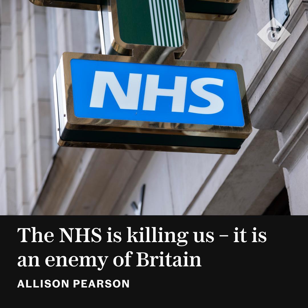 ✍️ 'Being born British should not be a death sentence but, as long as we go on believing in the National Health Service, it will be' | Writes @AllisonPearson Read more 👇 telegraph.co.uk/columnists/202…